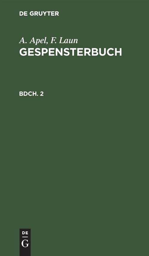 Gespensterbuch (Hardcover)