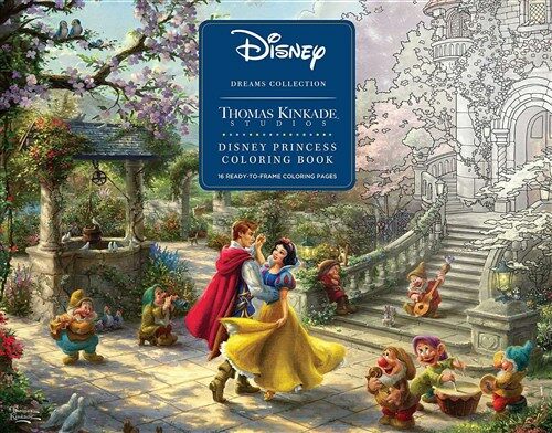 Disney Dreams Collection Thomas Kinkade Studios Disney Princess Coloring Poster (Paperback)