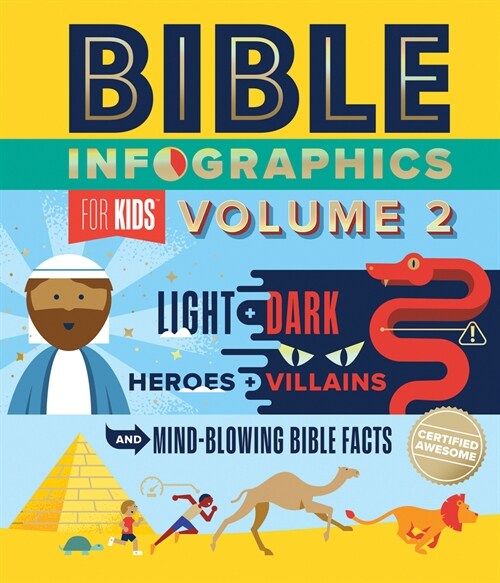 Bible Infographics for Kids Volume 2: Light and Dark, Heroes and Villains, and Mind-Blowing Bible Facts (Hardcover)