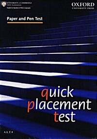 Quick Placement Test (Paperback)