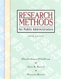 Research methods for public administrators 5th ed