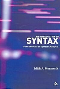 An Introduction to Syntax: Fundamentals of Syntactic Analysis (Paperback)