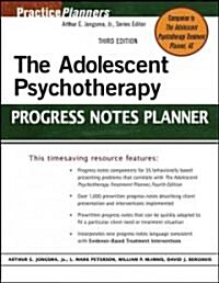 The Adolescent Psychotherapy Progress Notes Planner (Paperback, 3)