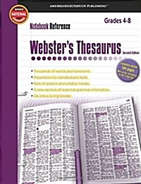 Websters Thesaurus, Grades 4 - 8: Second Edition (Paperback, 2)