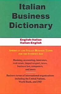 Italian Business Dictionary: English-Italian, Italian-English (Paperback)