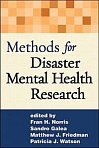 Methods for Disaster Mental Health Research (Hardcover, 1st)