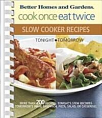 Better Homes and Gardens Cook Once, Eat Twice Slow Cooker Recipes (Paperback, Spiral)