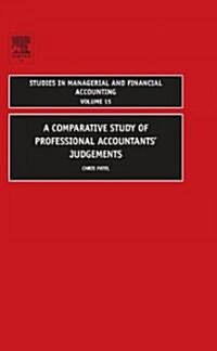 Comparative Study of Professional Accountants Judgements (Hardcover)