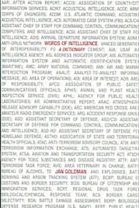 Words of Intelligence: A Dictionary (Paperback)