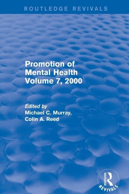Promotion of Mental Health : Volume 7, 2000 (Paperback)