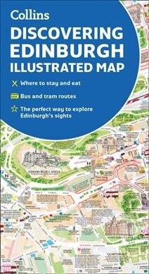 Discovering Edinburgh Illustrated Map : Ideal for Exploring (Sheet Map, folded, New ed)