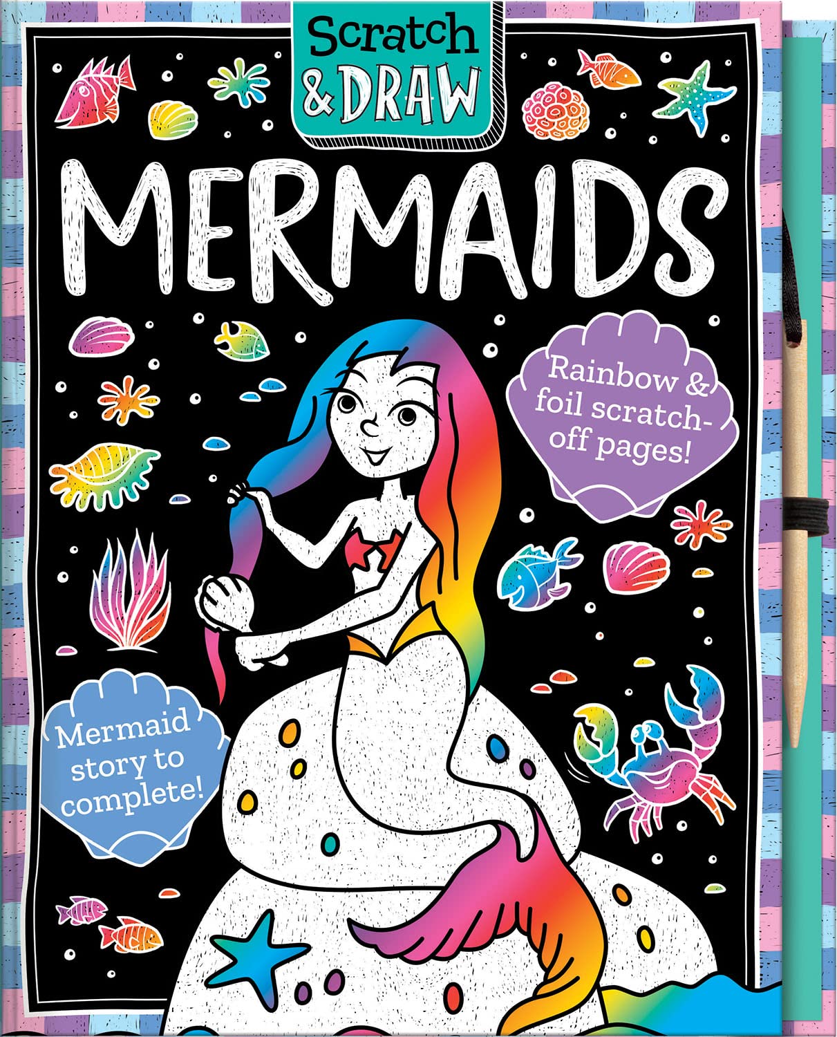 Scratch and Draw Mermaids - Scratch Art Activity Book (Hardcover)