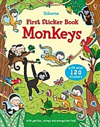 First Sticker Book Monkeys (Paperback)
