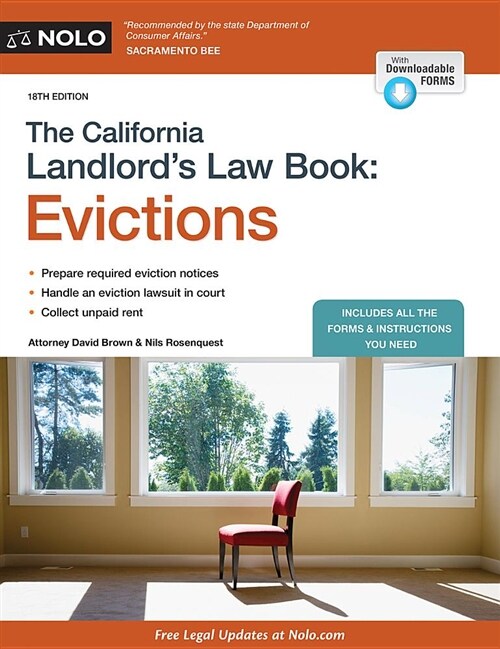 California Landlords Law Book, The: Evictions: Evictions (Paperback, 18, Eighteenth쟢dit)