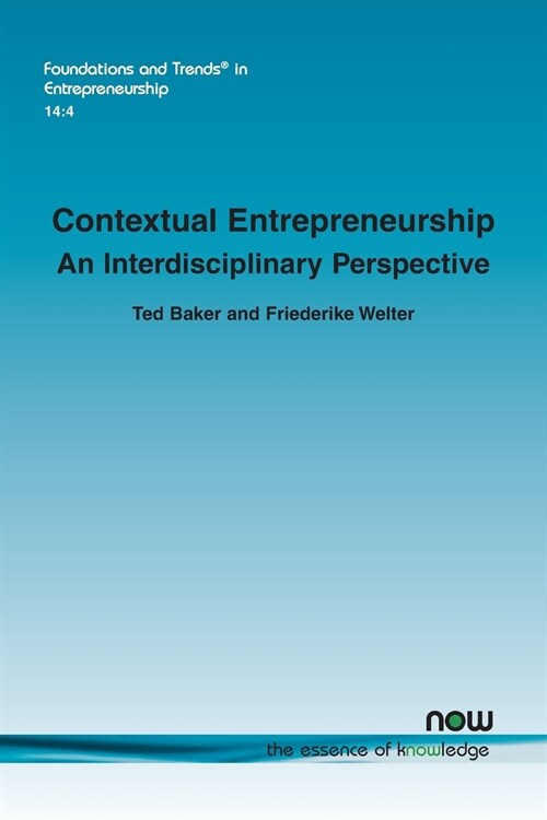 Contextual Entrepreneurship: An Interdisciplinary Perspective (Paperback)