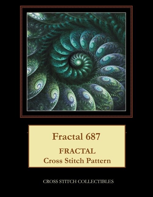Fractal 687: Fractal Cross Stitch Pattern (Paperback)