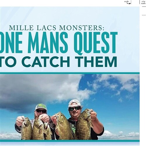 Mille Lacs Monsters: One Mans Quest to Catch Them (Paperback)