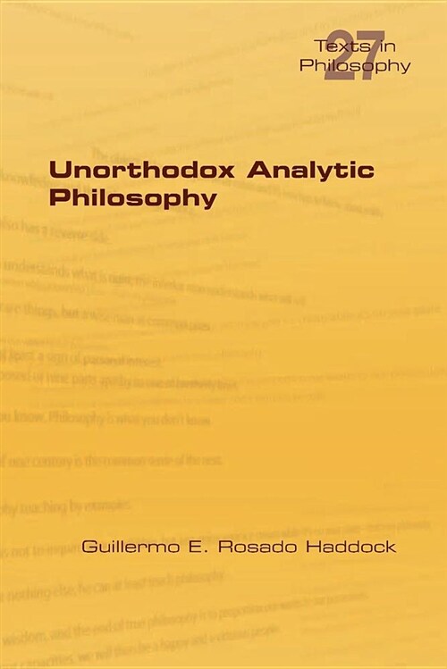 Unorthodox Analytic Philosophy (Paperback)