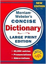 Merriam-Webster's Concise Dictionary: Large Print Edition (Paperback)