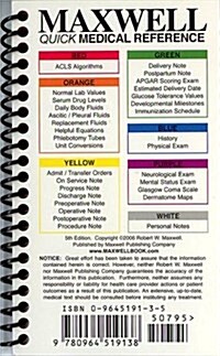 Maxwell Quick Medical Reference (Paperback, 5th, Spiral)