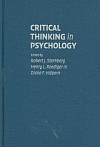 Critical Thinking in Psychology (Hardcover)