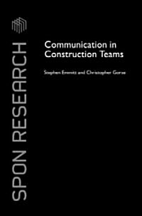 Communication in Construction Teams (Hardcover)