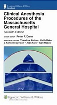 Clinical Anesthesia Procedures of the Massachusetts General Hospital (Paperback, 7th)