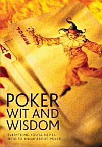 [중고] Poker Wit And Wisdom (Hardcover)
