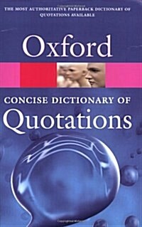 [중고] Concise Oxford Dictionary of Quotations (Paperback, 5th)