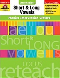 [Evan-Moor] Phonics Intervention Centers - Short and Long Vowels Grade 4-6+ : Teachers Rescource (Paperback)