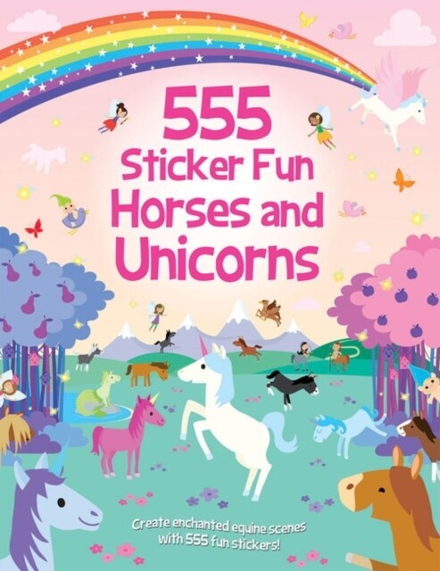 555 Sticker Fun - Horses and Unicorns Activity Book (Paperback)