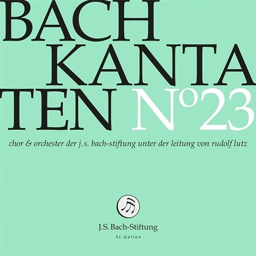 [수입] 바흐 : 칸타타 23집(BWV109 & 164 & 187)
