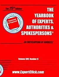 Yearbook of Experts, Authorities & Spokespersons, No 2 (Paperback)