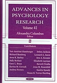 Advances in Psychology Researchv. 41 (Paperback, UK)
