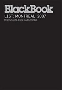 Blackbook List Montreal (Paperback)