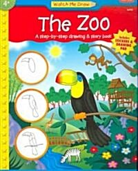 The Zoo: A Step-By-Step Drawing & Story Book [With Stickers and Drawing Pad] (Paperback)