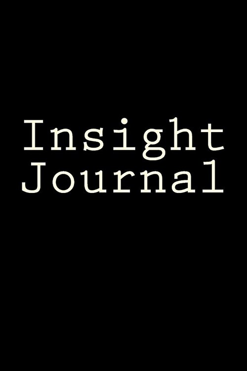 Insight Journal: Writing Journal (Paperback)