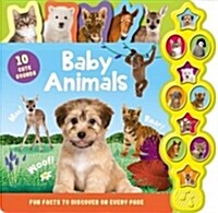 Baby Animals: Interactive Childrens Sound Book with 10 Buttons (Board Books)