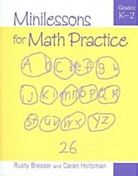 Minilessons for Math Practice, Grades K-2 (Paperback)
