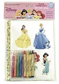 Disney Princess Make Your Own Little Golden Book [With Stickers and Crayons and Markers and Stencils] (Hardcover)