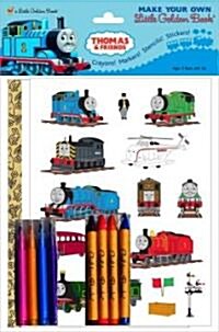 Thomas & Friends Make Your Own Little Golden Book [With Stickers and Crayons and Markers and Stencils] (Hardcover)