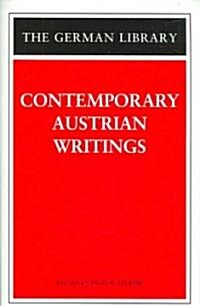 Contemporary Austrian Writings (Paperback)
