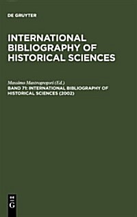 International Bibliography of Historical Sciences (Hardcover)