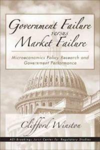 Government failure versus market failure : microeconomics policy research and government performance