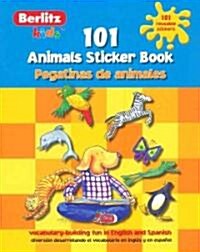 101 Animals Sticker Book/ 101 Pegatinas De Animales (Paperback, Bilingual)