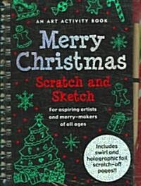 Merry Christmas: An Art Activity Book [With Wooden Stylus] (Spiral)