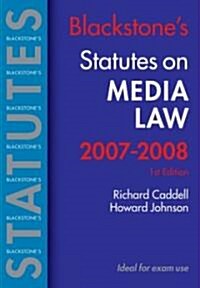 Blackstones Statutes Media Law (Paperback, 1st)