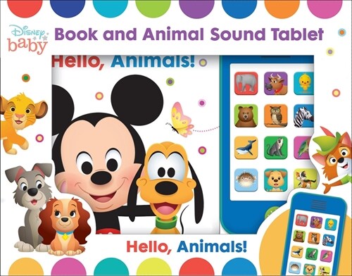 Disney Baby: Hello, Animals! Book and Animal Sound Tablet Set [With Sound Tablet] (Board Books)