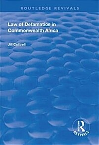 Law of Defamation in Commonwealth Africa (Hardcover)