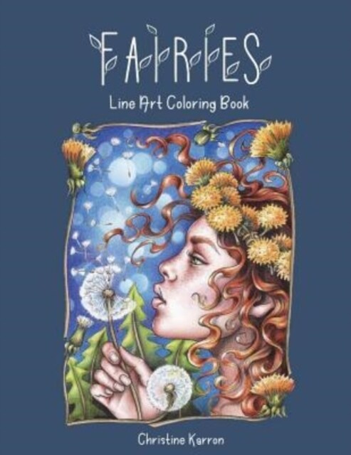 Fairies Line Art Coloring Book (Paperback)